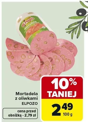 Mortadela z oliwkami ELPOZO promocja w Carrefour Market