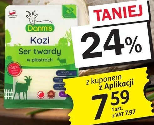 Ser twardy kozi w plastrach promocja w Selgros