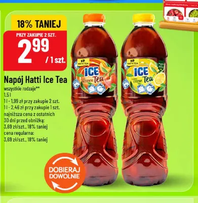 Napój Hatti Ice Tea brzoskwinia promocja w POLOmarket