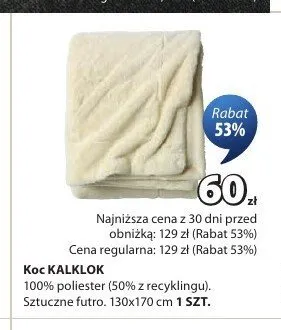 Koc KALKLOK promocja w Jysk