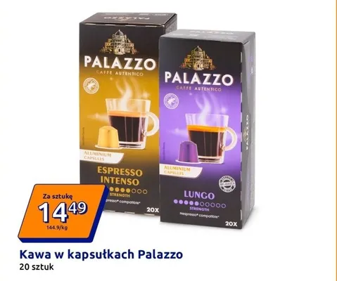 Kawa w kapsułkach Espresso Intenso promocja w Action