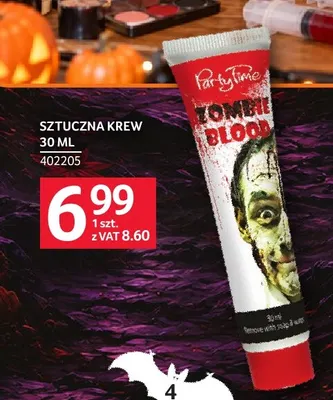 Sztuczna krew Party Time promocja w Selgros