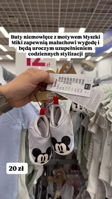 Buty niemowlęce Pepco Baby z motywem Myszki Miki promocja w Pepco
