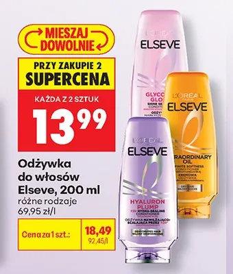 Odżywka do włosów Elseve promocja w Biedronka