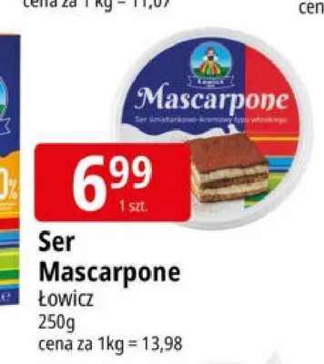 Ser Mascarpone Łowicz promocja w Leclerc
