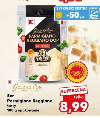 Ser Parmigiano Reggiano tarty Gold Edition promocja w Kaufland