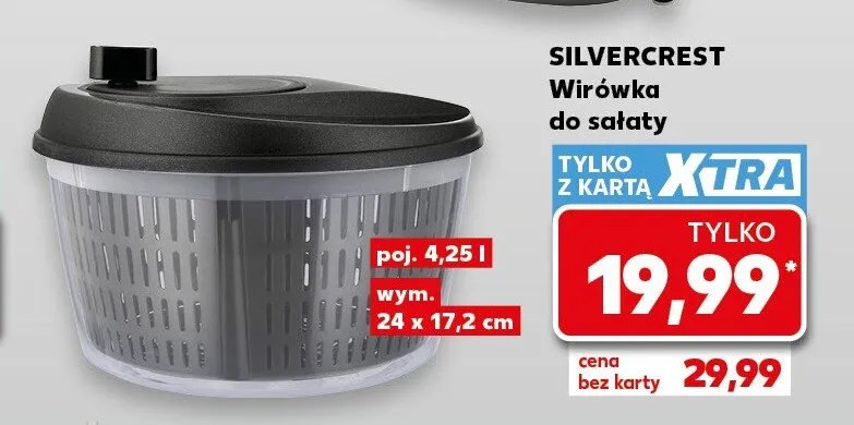 Wirówka do sałaty Silvercrest promocja w Kaufland