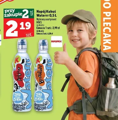 Napój Kubuś Waterrr Arbuz promocja w TOPAZ