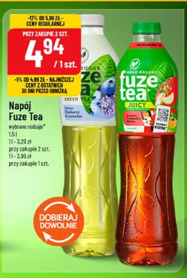 Napój Fuze Tea Blueberry & Lavender promocja w POLOmarket