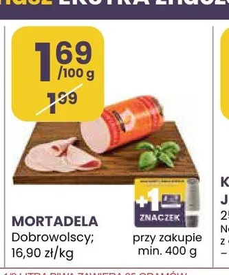 Mortadela Dobrowolscy promocja w Stokrotka
