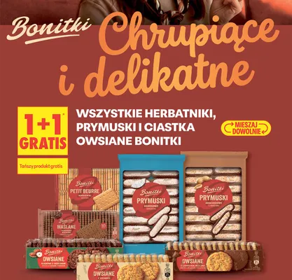 Herbatniki Bonitki Maślane kakaowe promocja w Biedronka