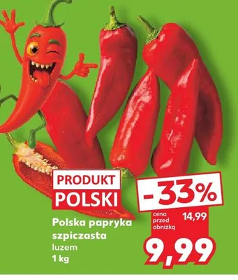 Polska papryka szpiczasta luzem promocja w Kaufland
