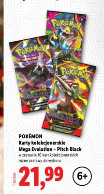 Karty kolekcjonerskie Mega Evolution - Pitch Black Pokémon promocja w Lidl