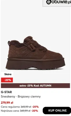 Sneakersy G-Star promocja w eobuwie.pl