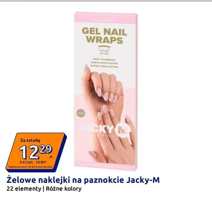 Żelowe naklejki na paznokcie Jacky-M promocja w Action