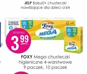 Chusteczki higieniczne Foxy Mega 9 paczek promocja w Drogerie Jasmin
