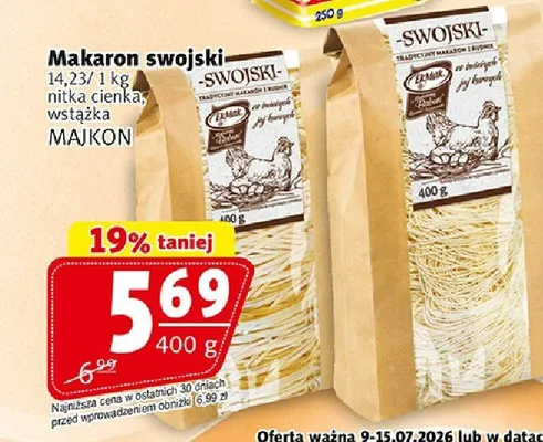 Makaron swojski wstążka promocja w Prim Market