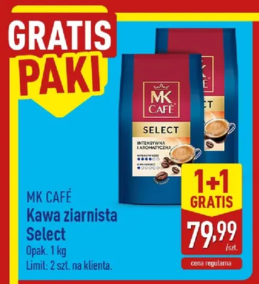 Kawa ziarnista MK Café Select promocja w Aldi