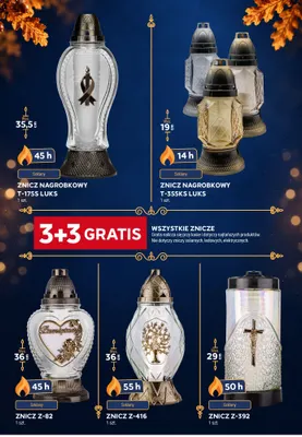 Znicz nagrobkowy T-355KS Luks promocja w Stokrotka