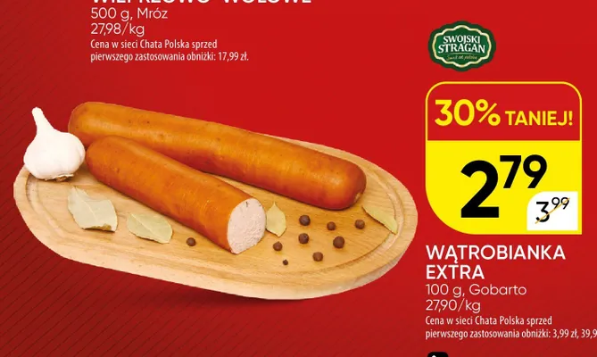 Wątrobianka Extra Gobarto promocja w Chata Polska