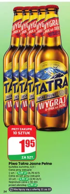 Piwo Tatra promocja w Dino