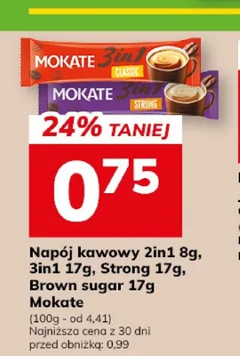 Napój kawowy 3in1 Mokate promocja w Hitpol