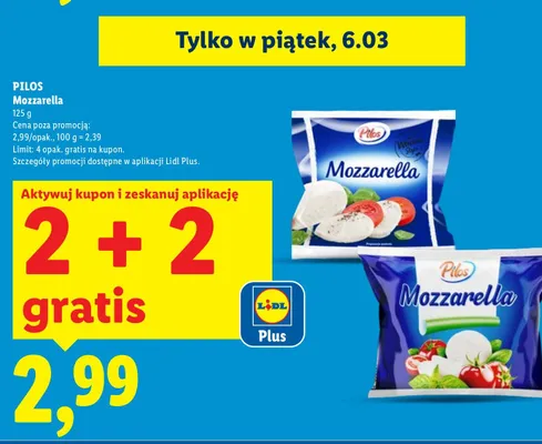 Mozzarella Formagia promocja w Lidl