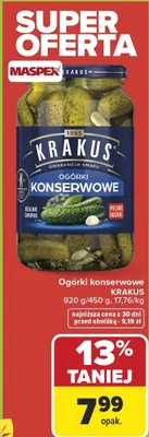 Ogórki konserwowe promocja w Carrefour