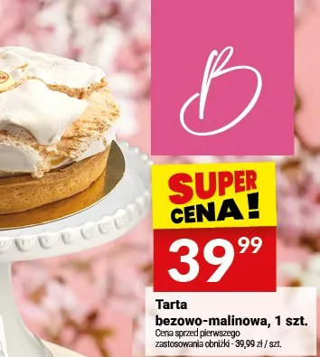 Tarta bezowo-malinowa promocja w Twój Market