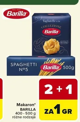 Makaron BARILLA promocja w Carrefour