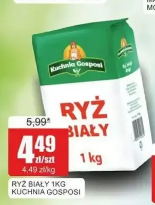 Ryż biały Kuchnia Gosposi promocja w Bingo