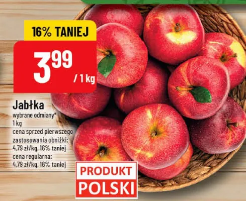 Jabłka promocja w POLOmarket