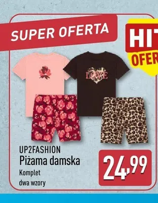 Piżama damska UP2FASHION promocja w Aldi