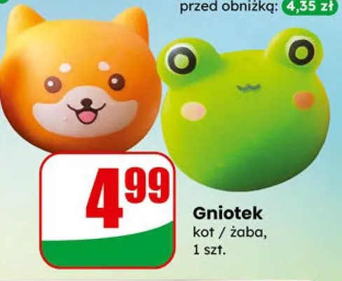 Gniotek kot / żaba promocja w Dino