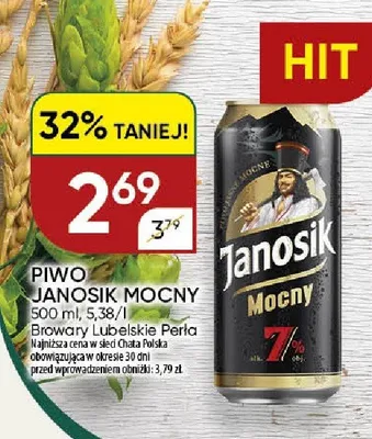 Piwo Janosik Mocny promocja w Chata Polska