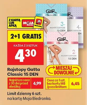 Rajstopy Classic 15 DEN promocja w Biedronka