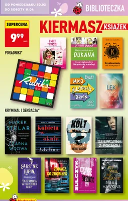 Książki różne rodzaje - kryminał i sensacja promocja w Biedronka