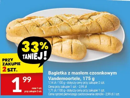 Bagietka z masłem czosnkowym promocja w Twój Market