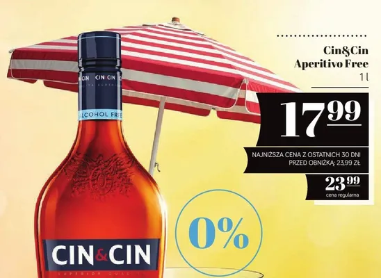 Aperitivo bezalkoholowe Cin&Cin Aperitivo Free promocja w POLOmarket