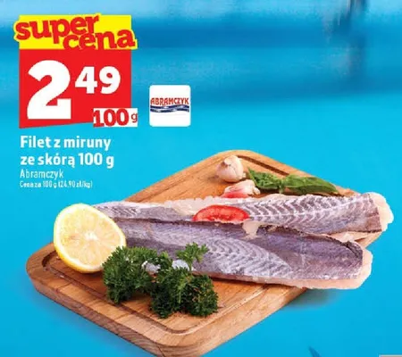 Filet z miruny ze skórą Abramczyk promocja w TOPAZ