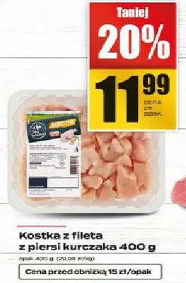 Kostka z fileta z piersi kurczaka 400 g promocja w Supeco