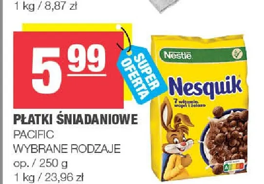 Płatki śniadaniowe Pacific promocja w SPAR