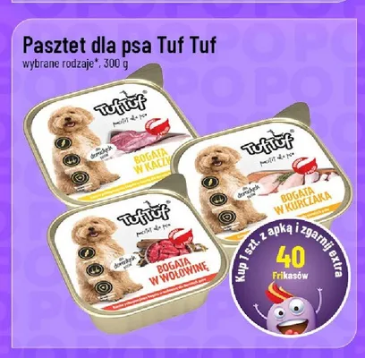 Pasztet dla psa Tuf Tuf bogaty w wołowinę promocja w POLOmarket