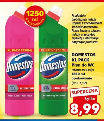 Płyn do WC Domestos XL Pack promocja w Kaufland