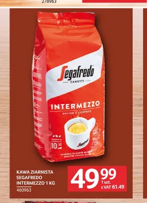 Kawa ziarnista Segafredo Intermezzo promocja w Selgros