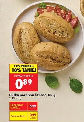 Bułka poranna fitness promocja w Biedronka