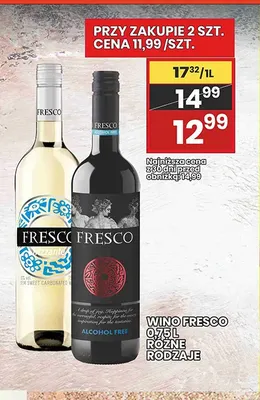 Wino musujące Fresco Frizzante promocja w Wafelek