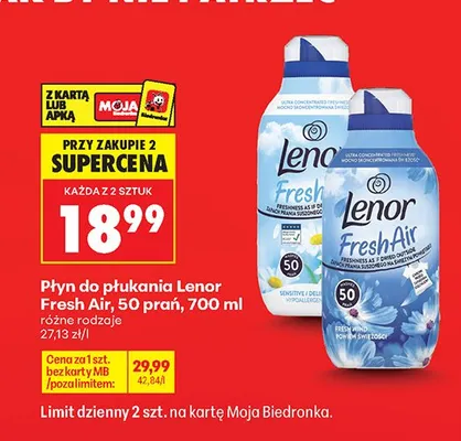 Płyn do płukania Lenor Fresh Air promocja w Biedronka