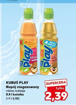 Napój niegazowany Kubuś Play marchew malina promocja w Kaufland