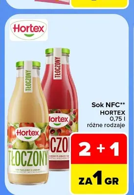 Sok NFC Hortex promocja w Carrefour Market